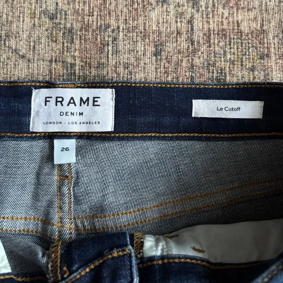 Frame Le Cutoff Denim Shorts Women’s Size 26 - Picture 3 of 9